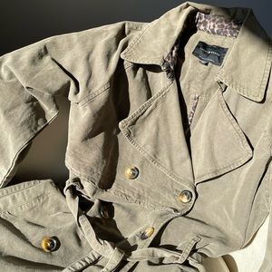 💚SOLD💚 Green Lucky Brand Trench Coat